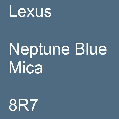 Lexus, Neptune Blue Mica, 8R7.